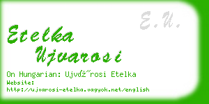 etelka ujvarosi business card